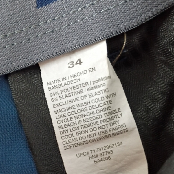 PGA Tour Men's Blue Patterned Shorts - Picture 10 of 12